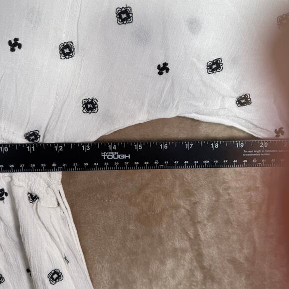 Tularosa Halo Embroidered Tassel Dress | White Boho Mini Revolve | Size XS - Picture 9 of 10